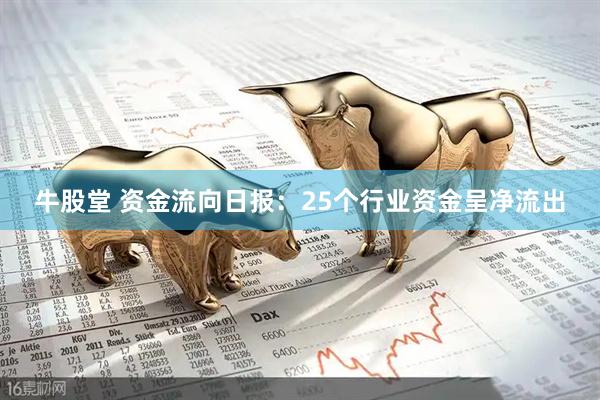 牛股堂 资金流向日报：25个行业资金呈净流出